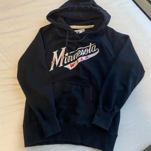 Minnesota Wild Black Sweatshirt with Hood